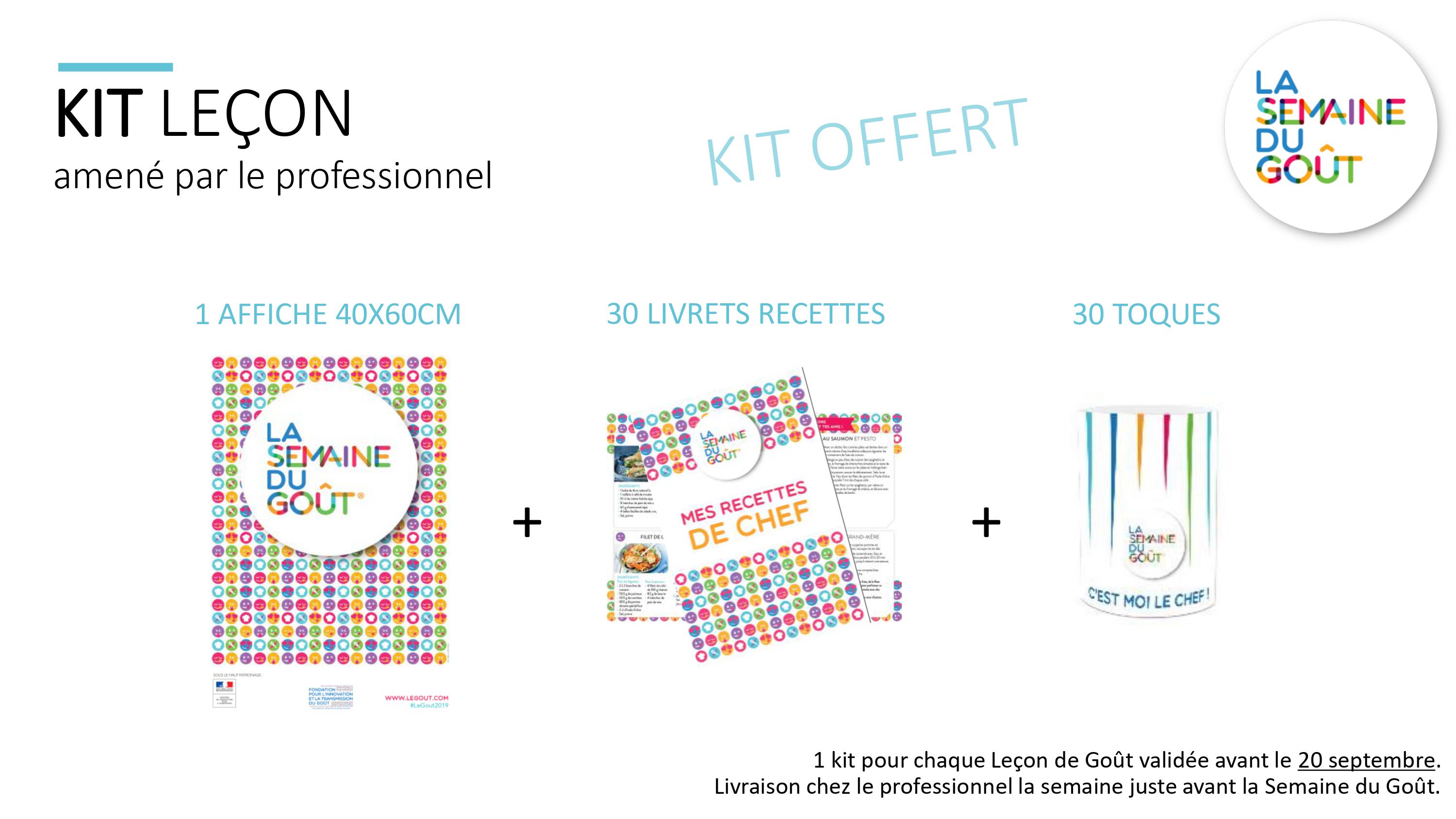Kit LECON DE GOUT professionnel